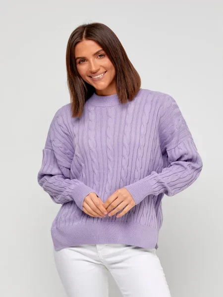 Светр MarSe вовна/поліестер фіолетовий