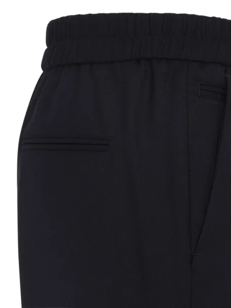 Pantaloni Paul Smith de lână albastru