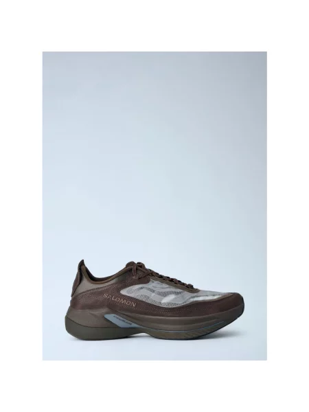 Sneakersy Salomon skórzane brązowe
