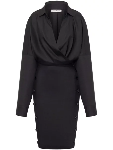 Długa sukienka maxi Philosophy Di Lorenzo Serafini kopertowa garniturowa szara