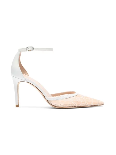 Czółenka Stuart Weitzman skórzana na ramiączkach