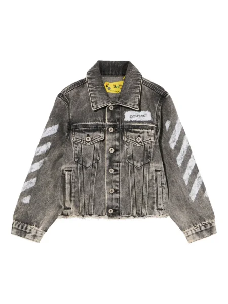Dětska džínová bunda Off-white bílá