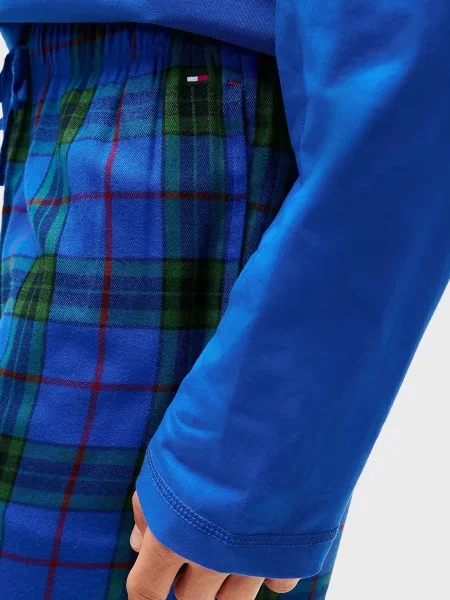 Фланелева піжама Tommy Hilfiger синя