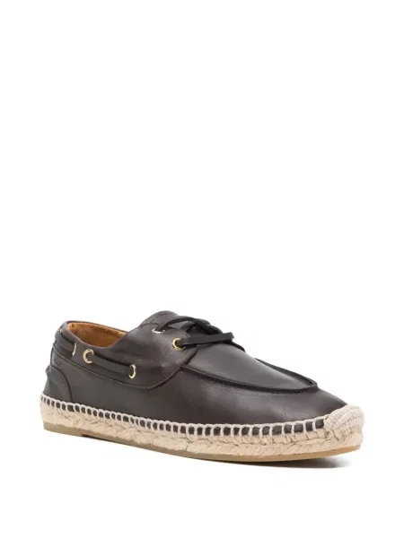 Espadrile Bally din piele țesuți maro