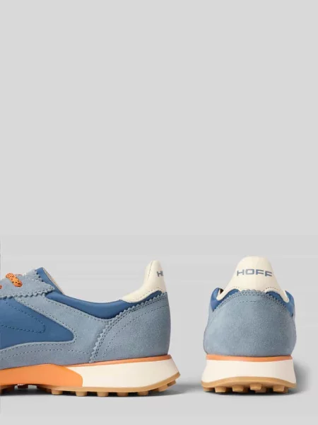 Sneakersy z mieszanki skóry z detalem z logo model ‘Bridge’ Hoff niebieskie