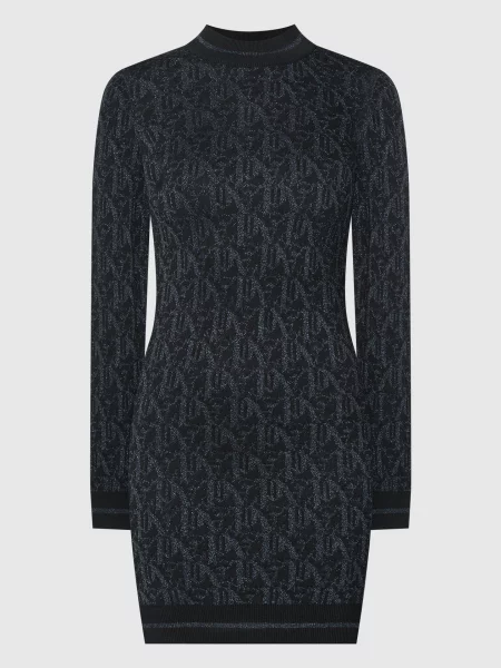 Платье мини Palm Angels черное