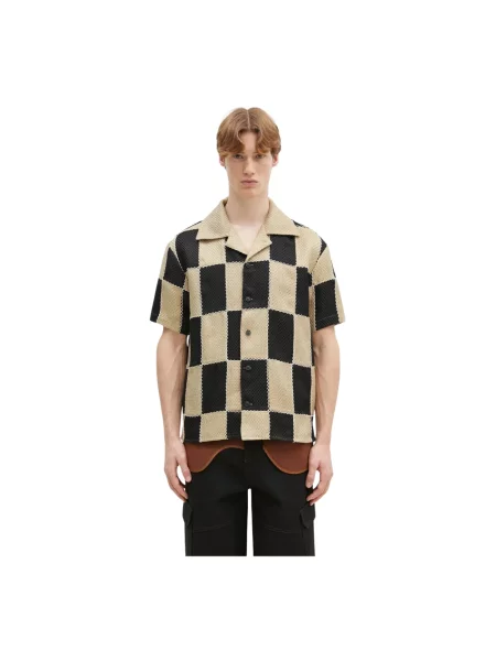 Andersson Bell koszula Patchwork Open Collar regular beżowy