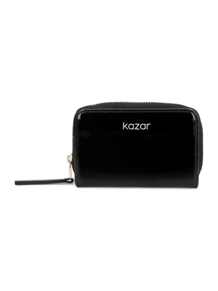 Portfel Kazar skórzany klasyczny czarny