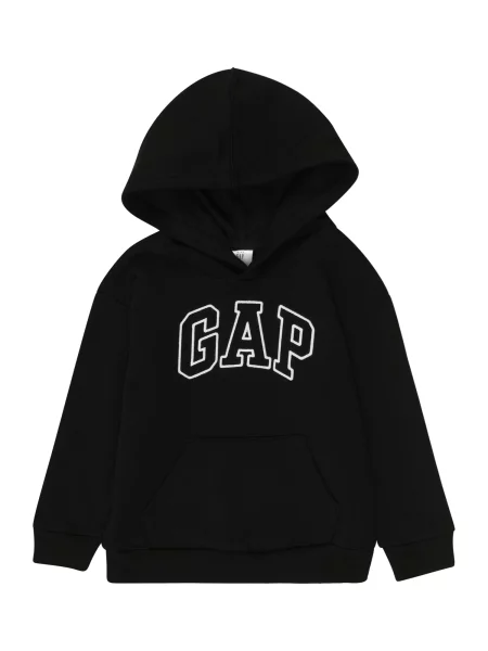 GAP Μπλούζα φούτερ μαύρο λευκό