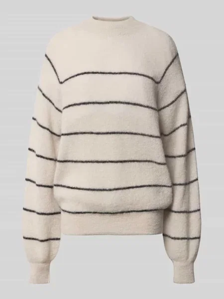 Sweter z dzianiny o kroju oversized ze stójką model ‘LARELY’ Drykorn