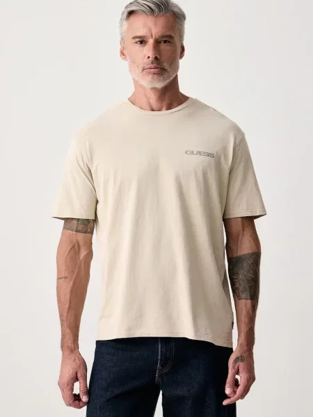 Guess tricou pentru bărbați din bej