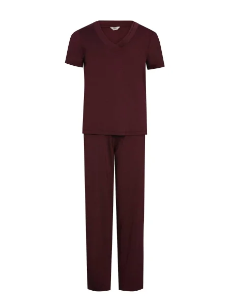 Dagi Pijama bordeaux roșu