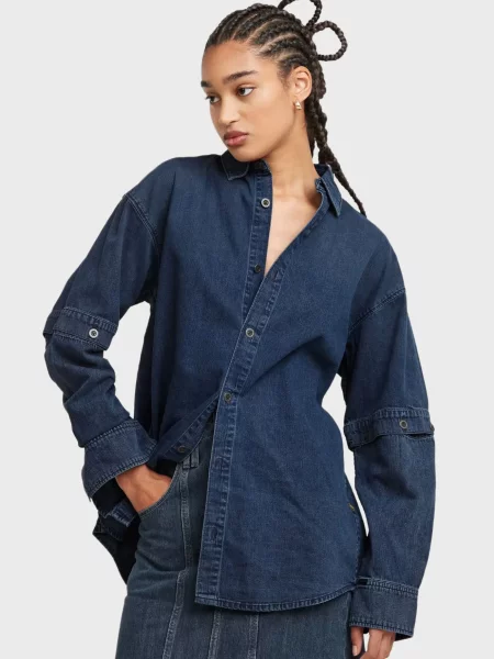 Сорочка G-star Raw синя