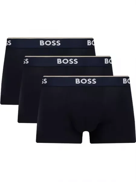 Boss Set 3 perechi de boxeri Power Bleumarin negru