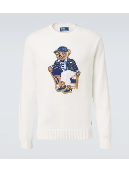 POLO RALPH LAUREN Pulover alb