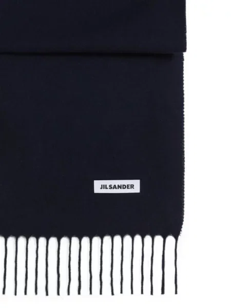 Fular Jil Sander de lână albastru