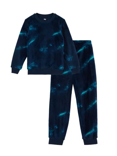 WE Fashion Pijamale aqua / închis albastru