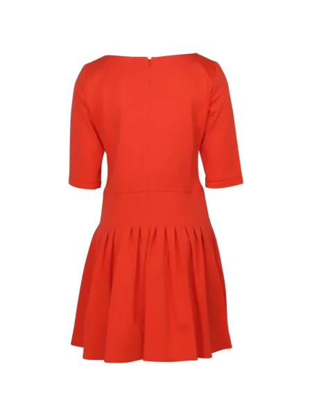 Rochie mini Issa plisată de costum portocaliu