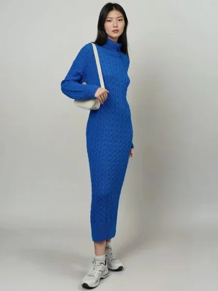My fashion Kötött ruhák kobaltkék