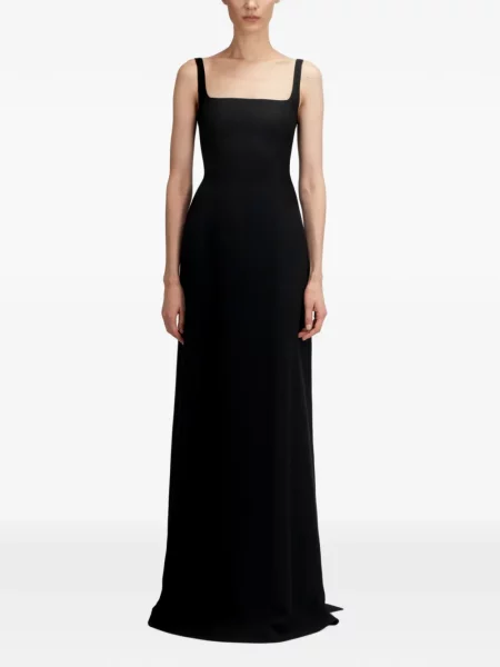 Rochie maxi The Arkow din crep negru