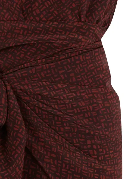 Rochie Cortana de mătase maro