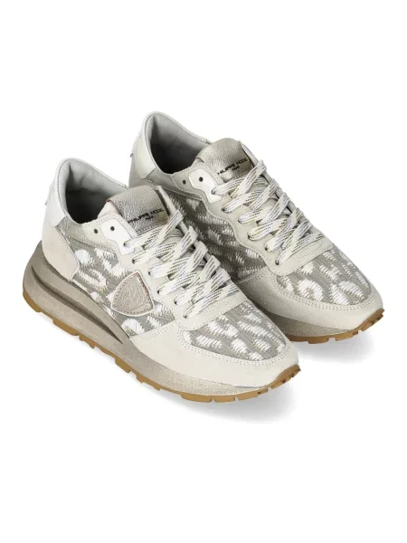 Buty do biegania Philippe Model zamszowe do biegania beżowe