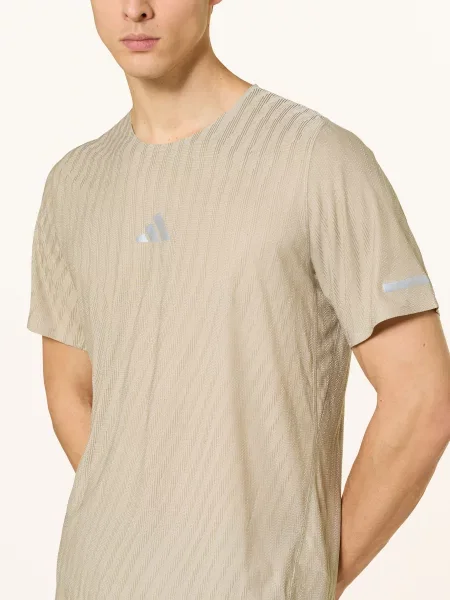 Adidas Koszulka Do Biegania beige beżowa
