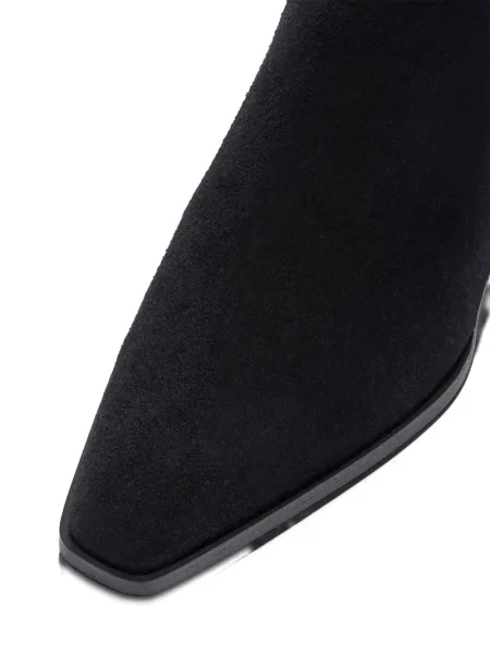 Cizme scurte Aeyde din piele de căprioară negru