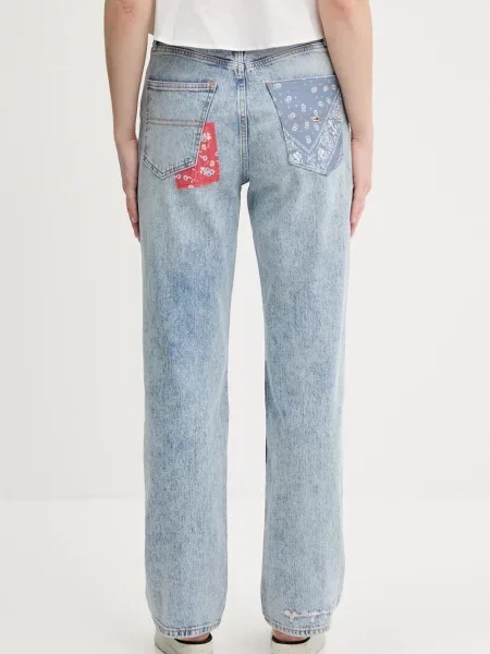 Džíny Tommy Jeans high waist modré