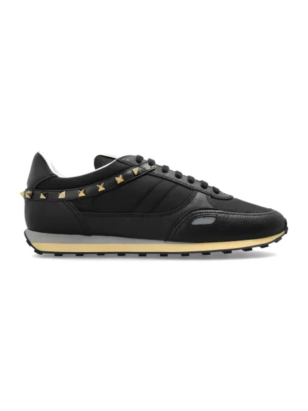 Sneakersy Valentino Garavani skórzane z ćwiekami czarne