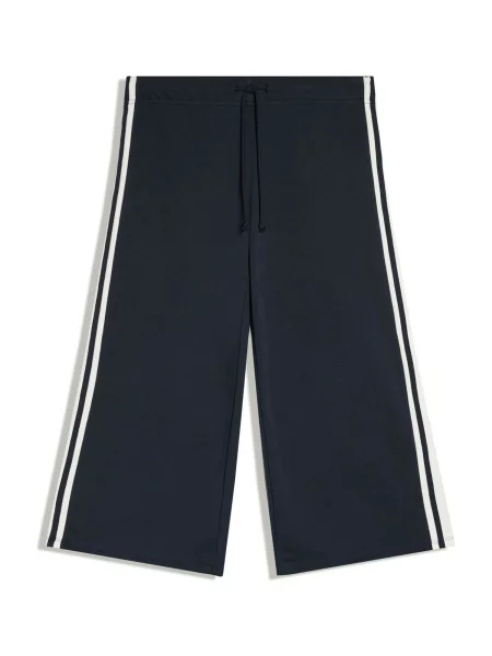 Bershka Pantaloni bleumarin alb