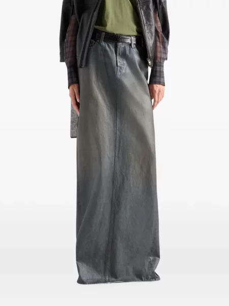 Fustă din denim 7 For All Mankind albastru