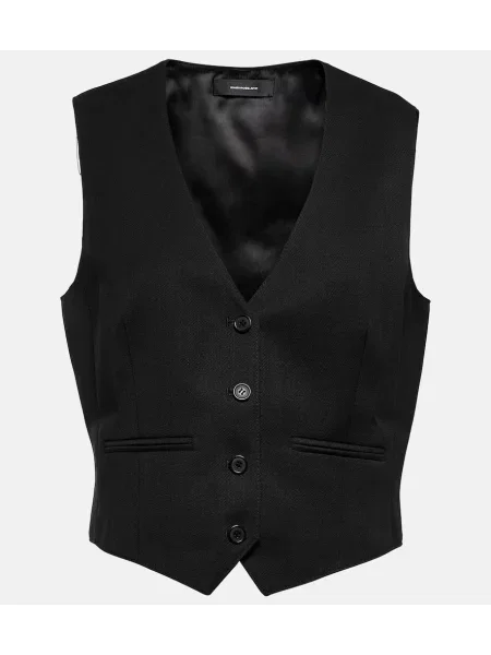 Vestă Wardrobe.nyc de lână negru