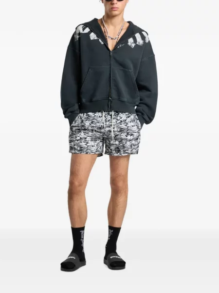 Hoodie Palm Angels με σχέδιο μαύρο