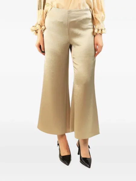 Pantaloni palazzo Vince din satin
