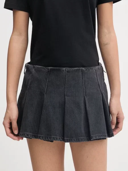 Diesel fustă-pantalon pentru femeicu DE-ROX negru