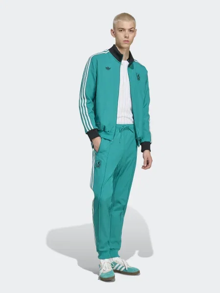ADIDAS PERFORMANCE Športne hlače turkizna / črna bela