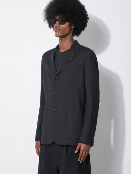 Paul Smith gyapjú kabát fekete