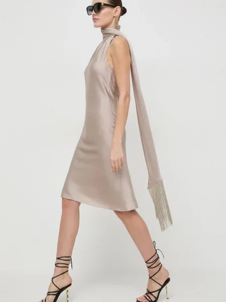 BOSS rochie midi drept bej