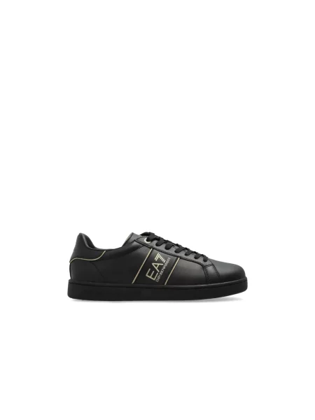 Sneakersy Emporio Armani Ea7 skórzane czarne
