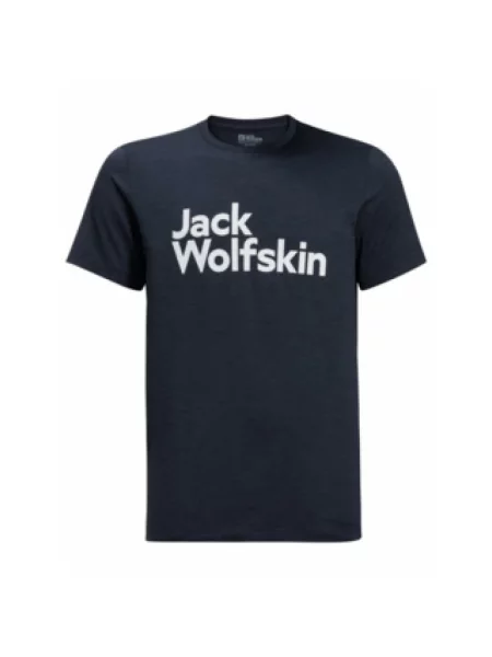 Koszulka z krótkim rękawem marki Jack Wolfskin w kolorze ciemnoniebieskim S niebieska