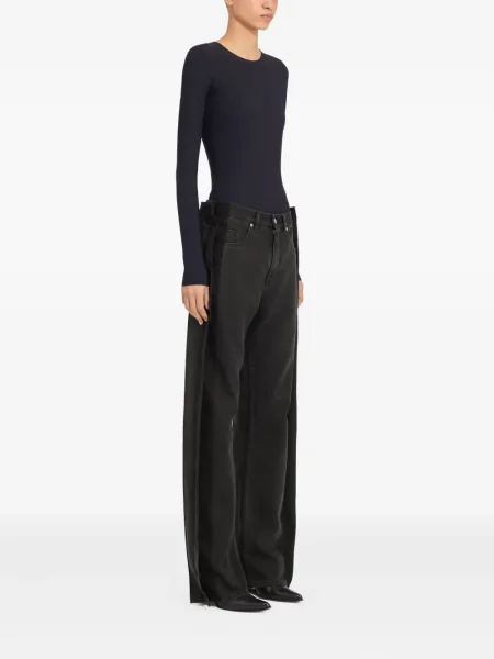 Blugi Mm6 Maison Margiela lungi negru
