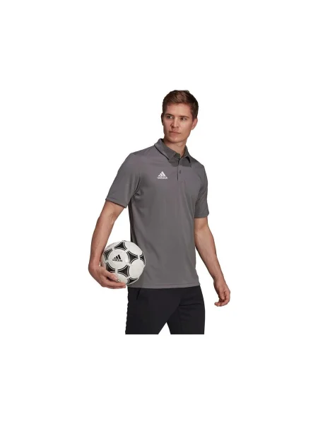 Tricou polo Adidas gri