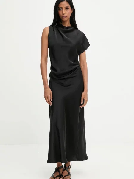 Haljina Answear.LAB maxi širi se prema dolje crna