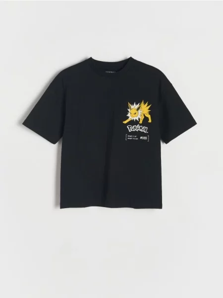 Reserved Tricou Pokémon negru