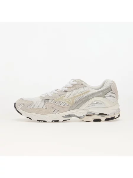 Sneakers Mizuno Wave Rider 10 Suede GF White/ Snow White/ Harbor Mist EUR 45 alb