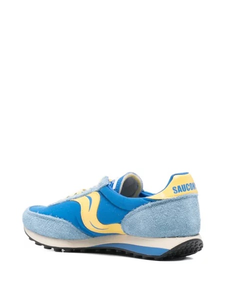 Ριγέ sneakers Saucony σουέντ μπλε