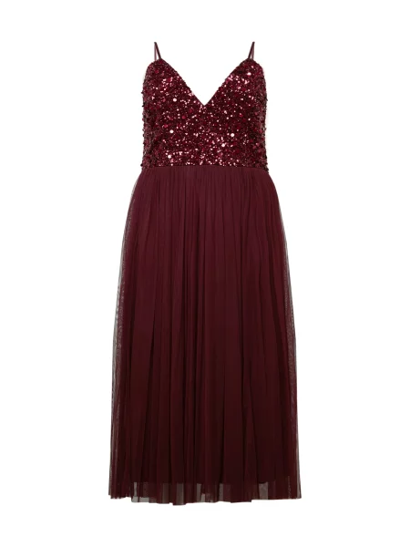 Lace & Beads Plus Večernja haljina Azalia burgund