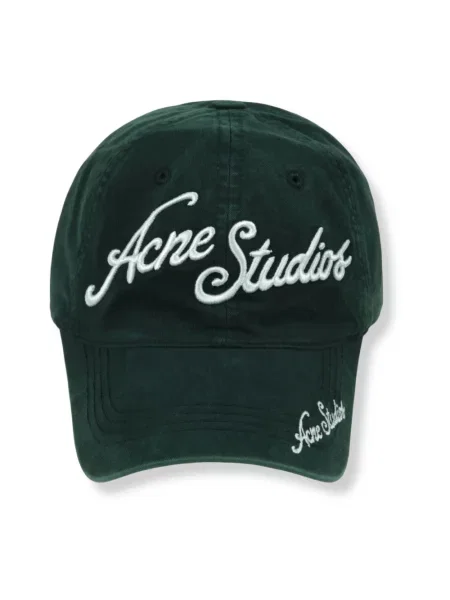Czapka z daszkiem Acne Studios zielona