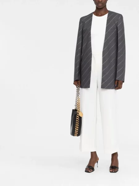 Raštuotas švarkas Stella Mccartney pilka